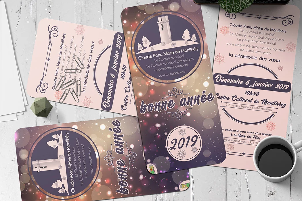 Carte de voeux 2019 Ville de montlhéry