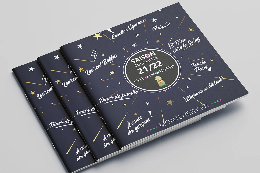 Brochure de la saison culturelle 2022 de la Ville de Montlhéry