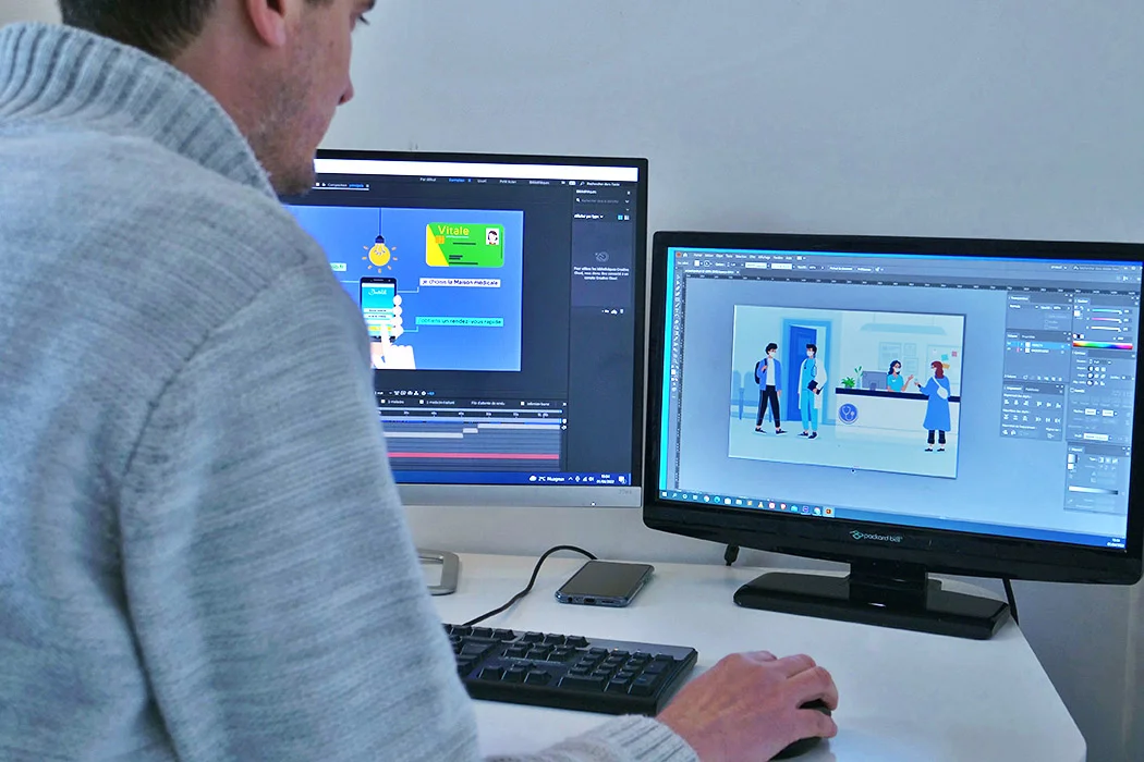 je réalise une animation vidéo pour une maison médicale