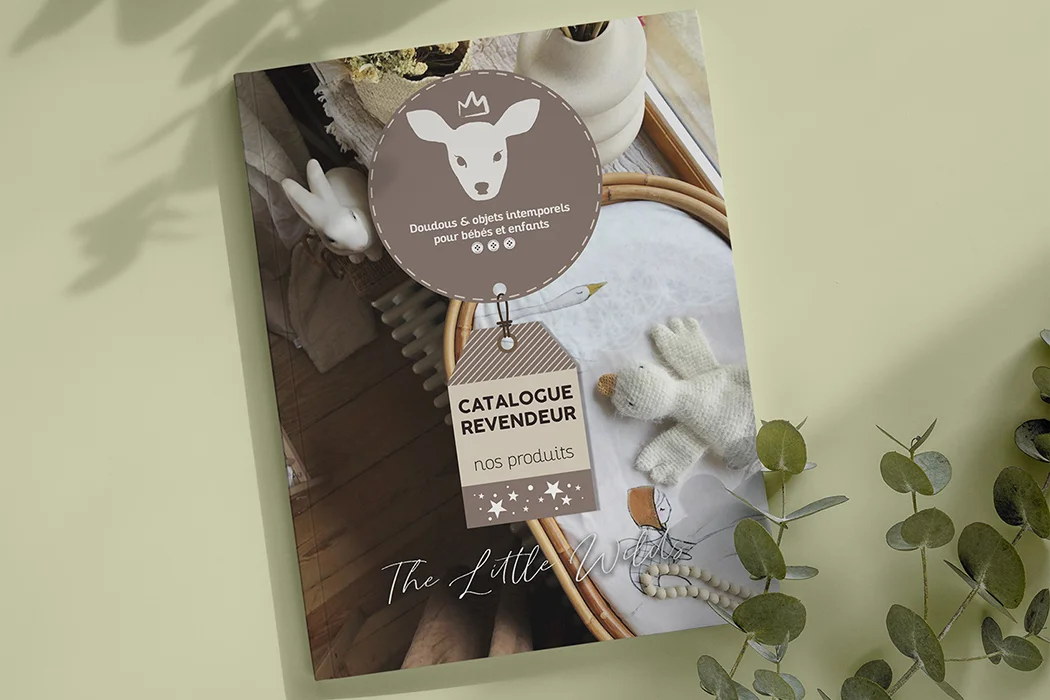 Catalogue revendeur réalisé par Arnaud Sedira Graphiste Vidéaste pour la société The little wilds