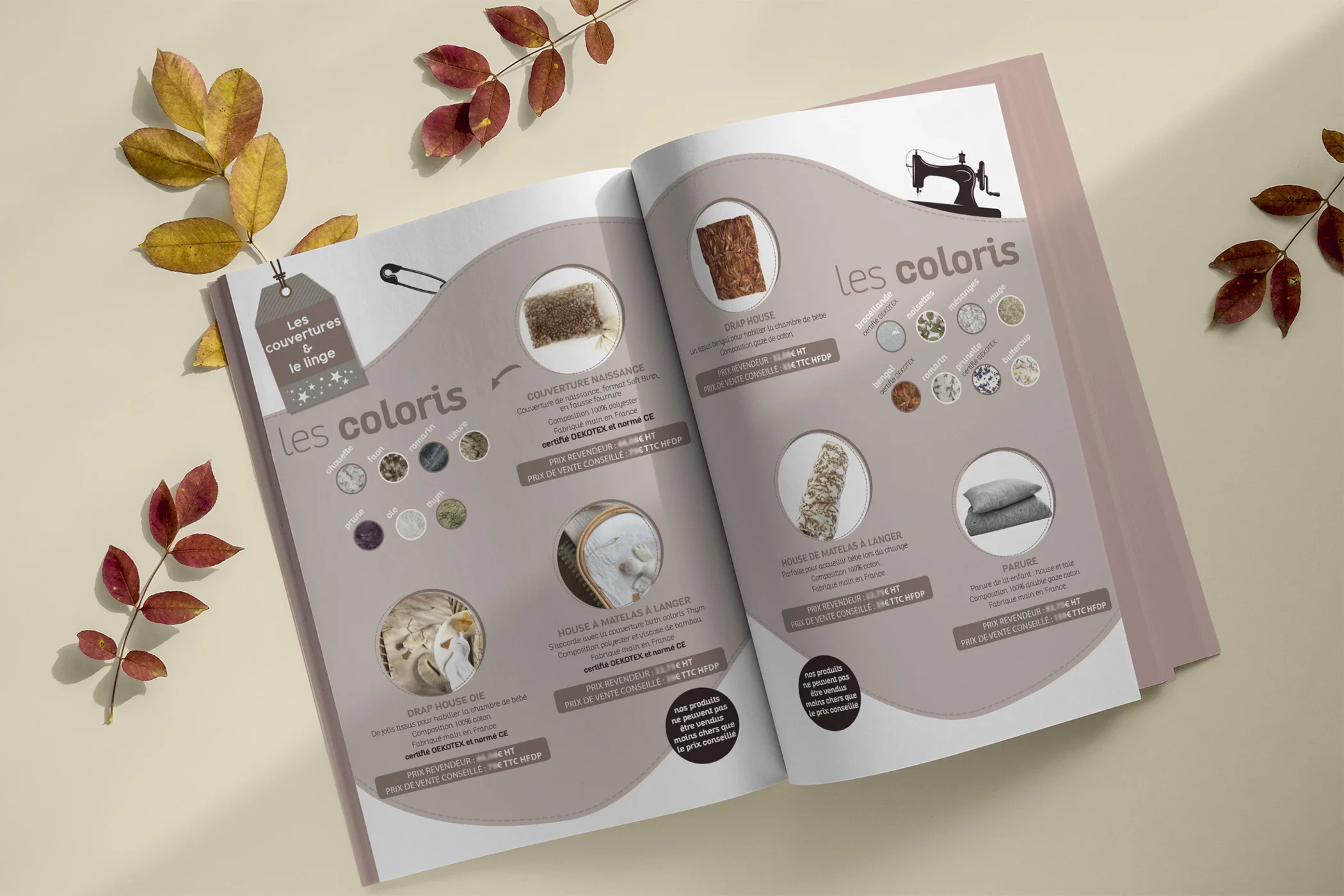 Catalogue revendeur réalisé par Arnaud Sedira Graphiste Vidéaste pour la société The little wilds