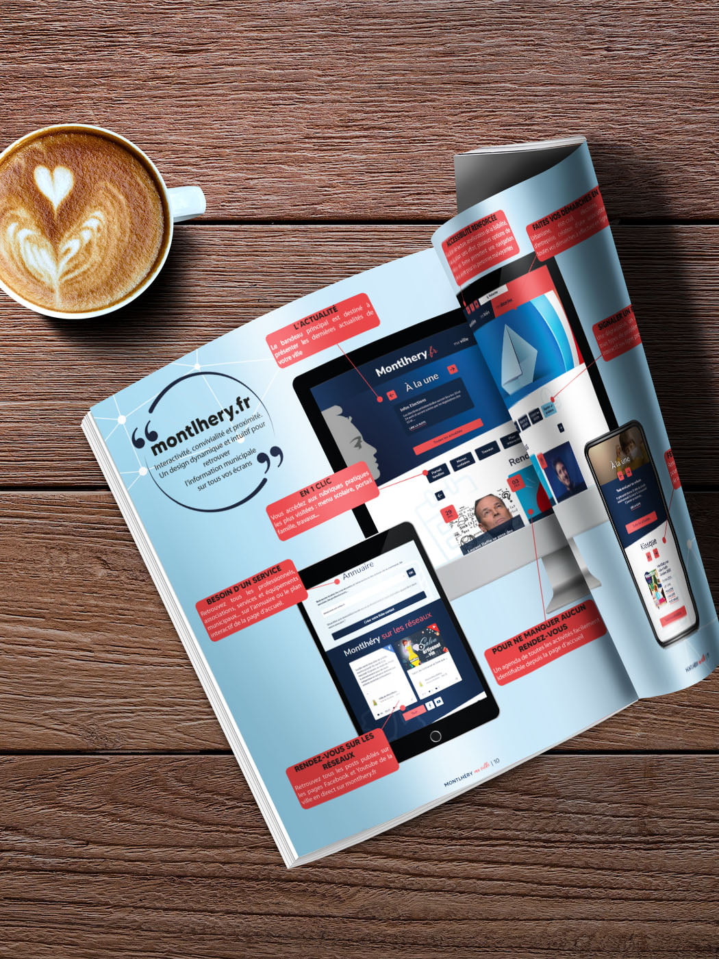 journal officiel montlhéry ma ville conçu par Arnaud Sedira, graphiste vidéaste