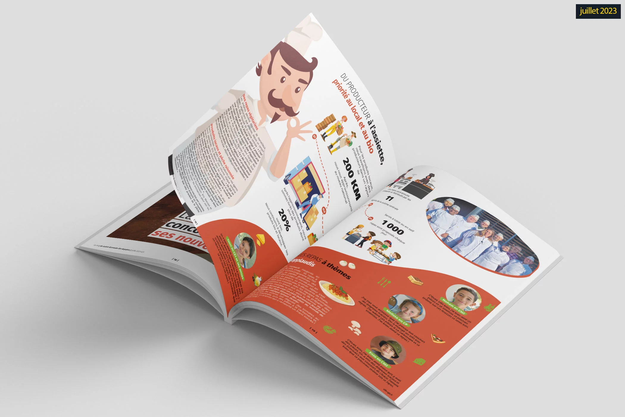 journal officiel Le Mag de Saint-Germain-lès-Arpajon conçu par Arnaud Sedira, graphiste vidéaste