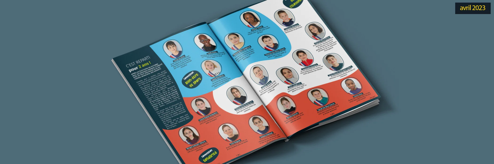 journal officiel Le Mag de Saint-Germain-lès-Arpajon conçu par Arnaud Sedira, graphiste vidéaste