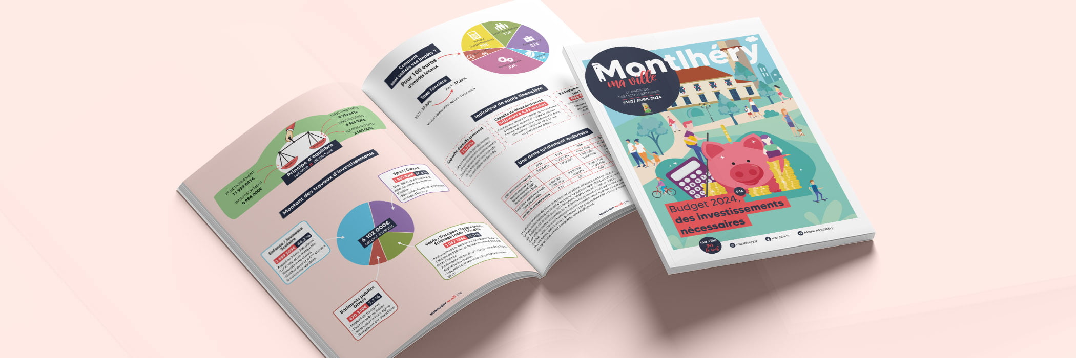 journal officiel montlhéry ma ville conçu par Arnaud Sedira, graphiste vidéaste