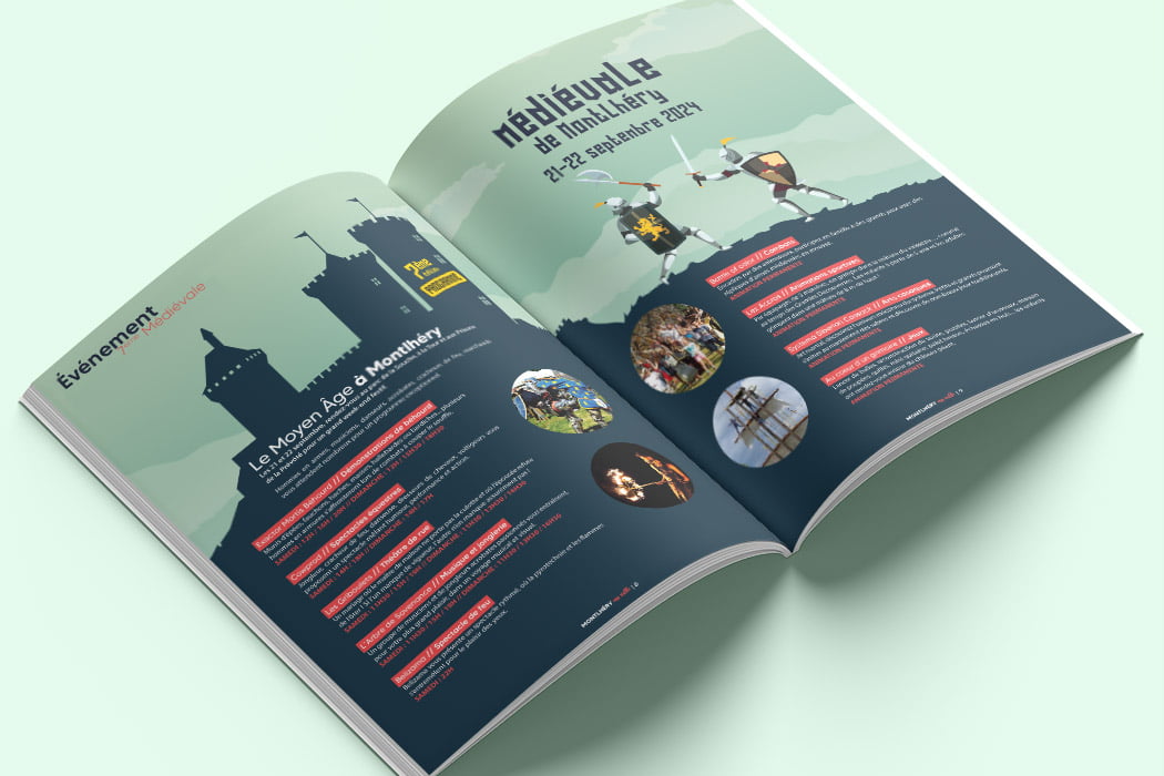 journal officiel montlhéry ma ville conçu par Arnaud Sedira, graphiste vidéaste