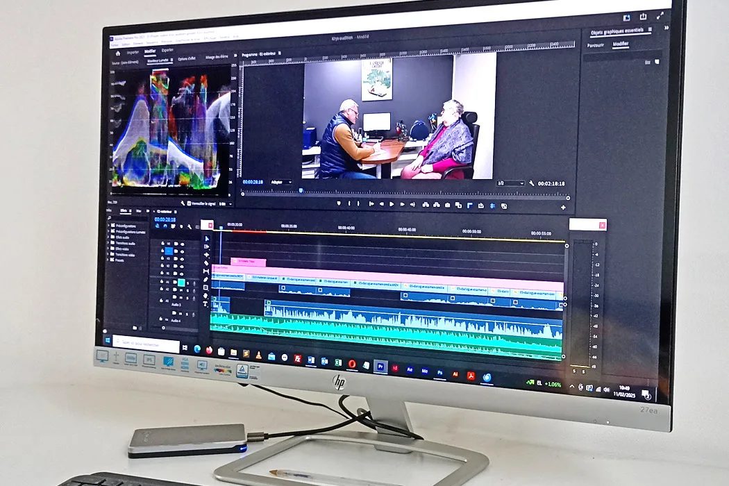 Montage de la vidéo Krys audition par Arnaud Sedira vidéaste